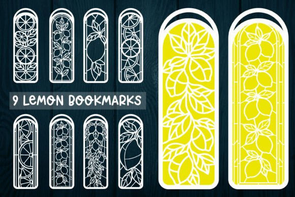 9 Lemons Bookmarks: A Fresh Graphics Asset for Crafts