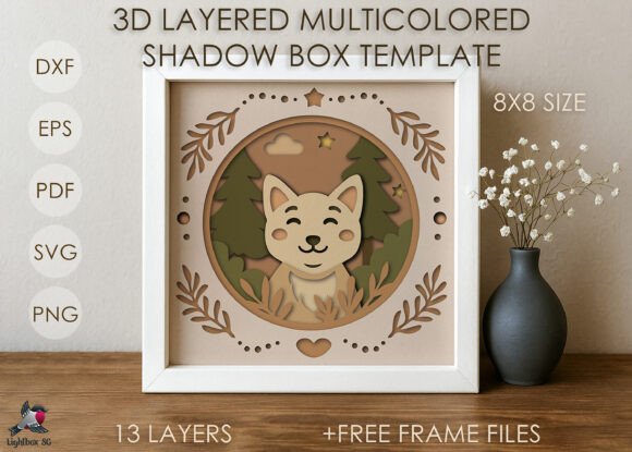 Charming 3D SVG for Unique Shadow Boxes