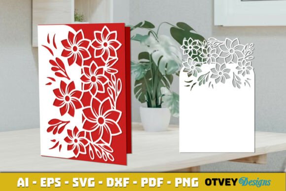 Flower Card Cover Paper Cut SVG: A Versatile Graphics and Crafts Asset