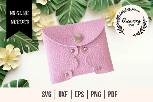 No Sew No Glue Keychain Coin Purse 3D SVG for Kids Crafts