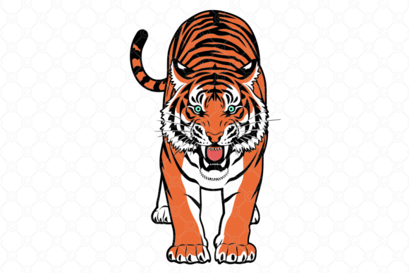 Powerful Tiger SVG for Embroidery Projects