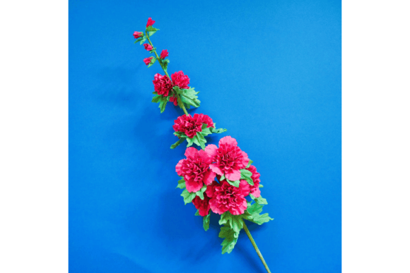 Small Double Hollyhocks: A 3D SVG for Paper Flowers
