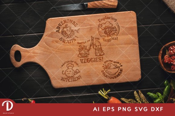 Veggie Adventures SVG: Graphics for Kitchen Crafts